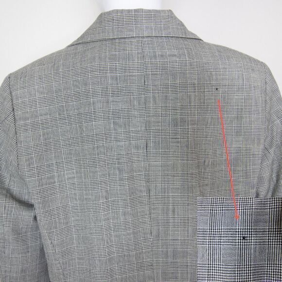 Pendleton women's 100% wool plaid windowpane blazer, size 14 - Picture 11 of 16